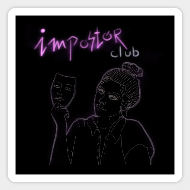 Impostor club Magnet by pink_pizzanova